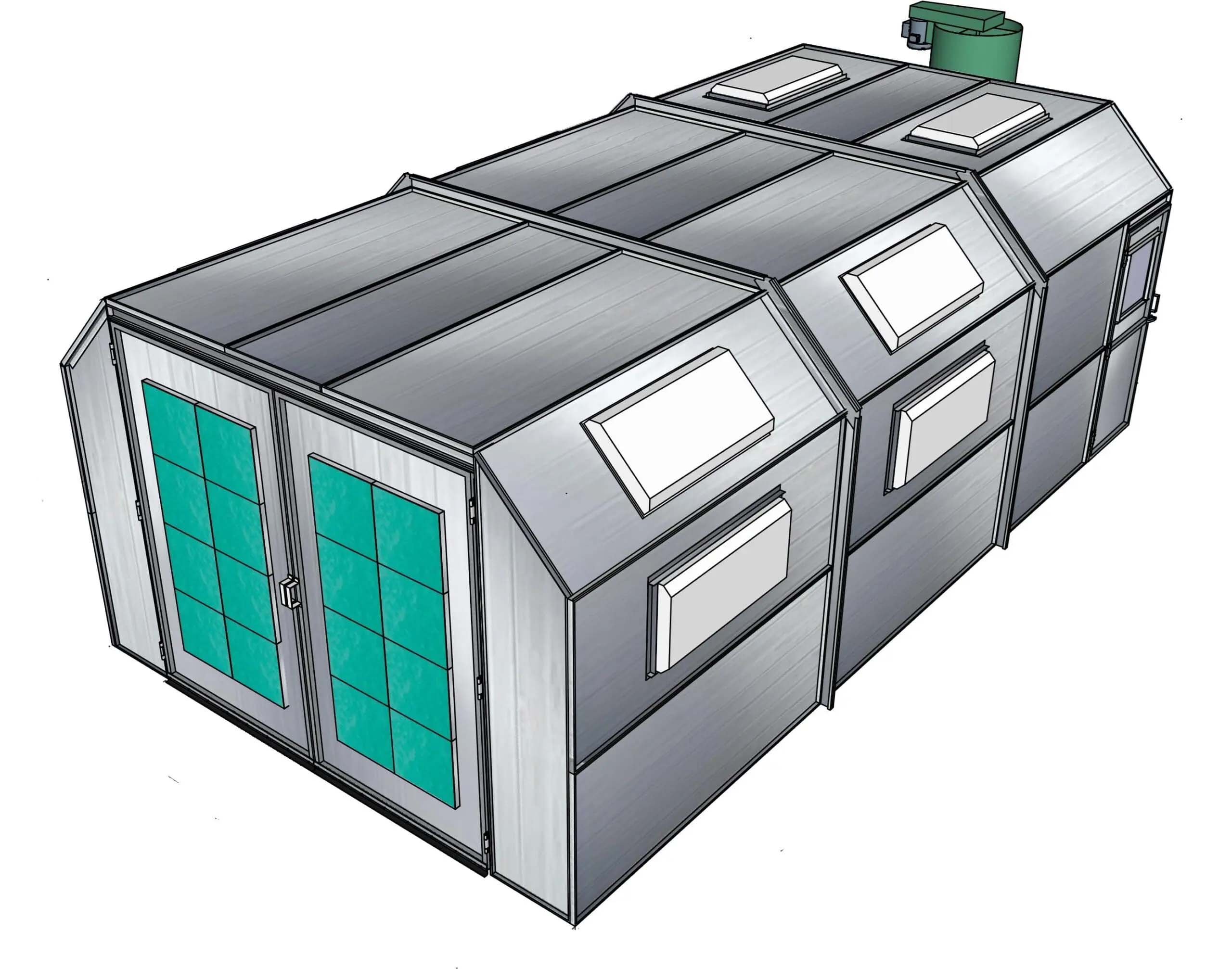 Cross Flow Paint Booth Box Exhaust product image